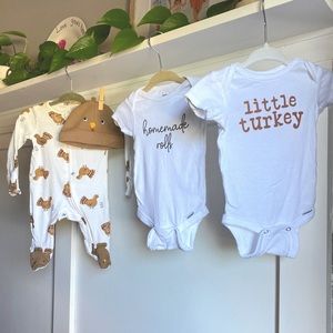 🍂🧡 0-3M/NB Thanksgiving Bundle- gender neutral
